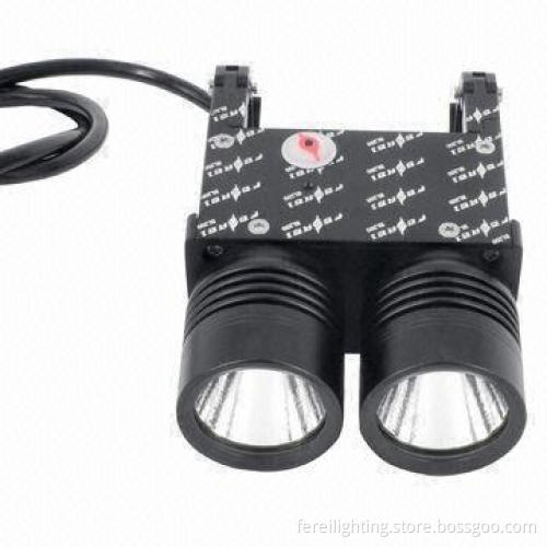 Cree XM-L T6 Twin Head LED Bicycle Light for FR Bikes, with 1,600lm Luminous Flux